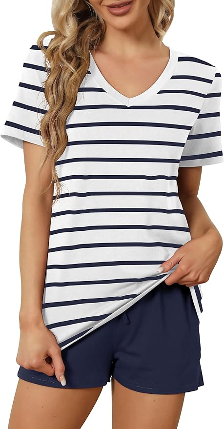 Women's Pajama Set - Short Sleeve - 2 Piece