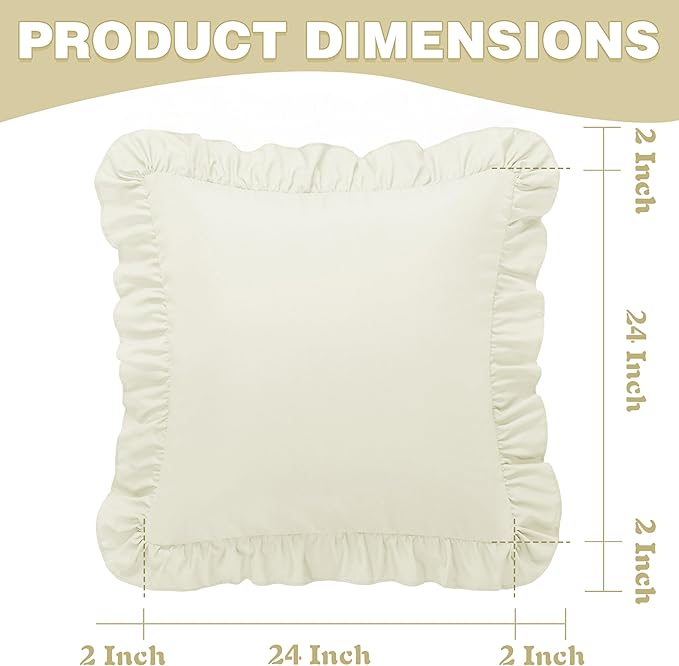 Microfiber Pillowcase Set - 24 x 24 in - 2 Piece