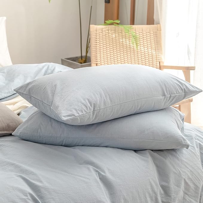 Linen Duvet Cover Set - Queen - 3 Piece