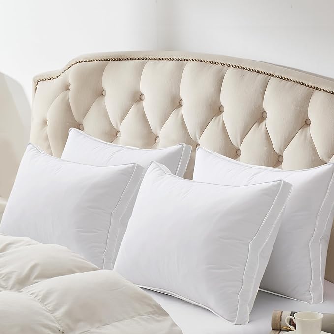 100% Cotton Bed Pillow - Queen - 2 Piece