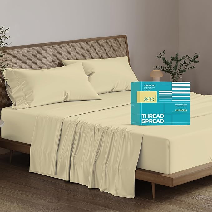 Cooling Bed Sheet Set - King - 16 in Deep Pocket - 4 Piece