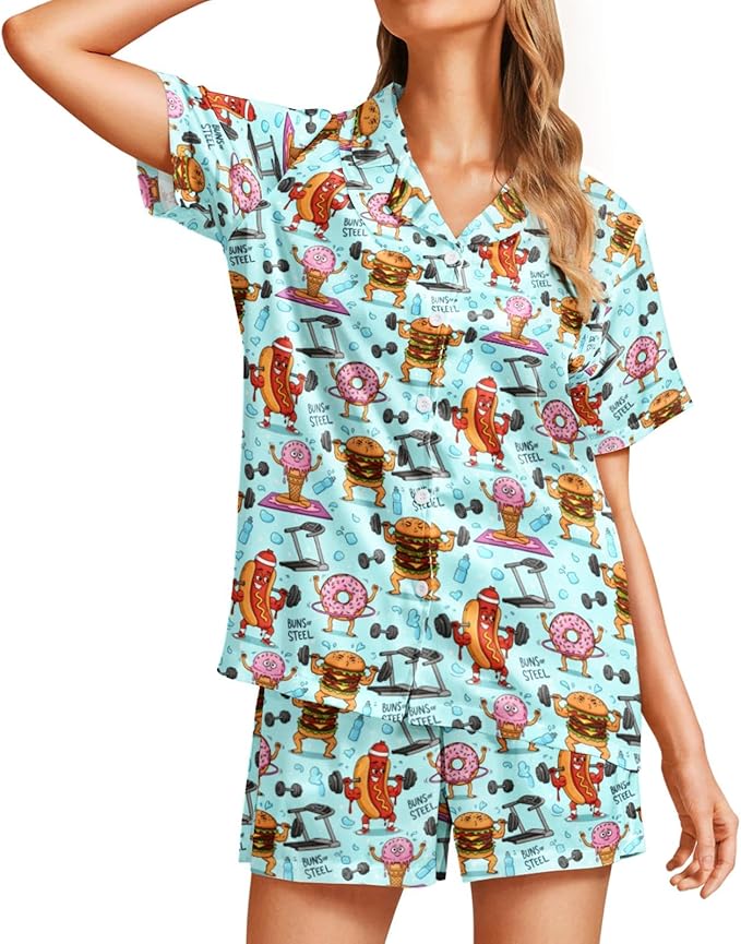 Women's Pajama Set - Short Sleeve - 2 Piece