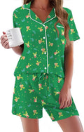 Women's Pajama Set - Short Sleeve - 2 Piece