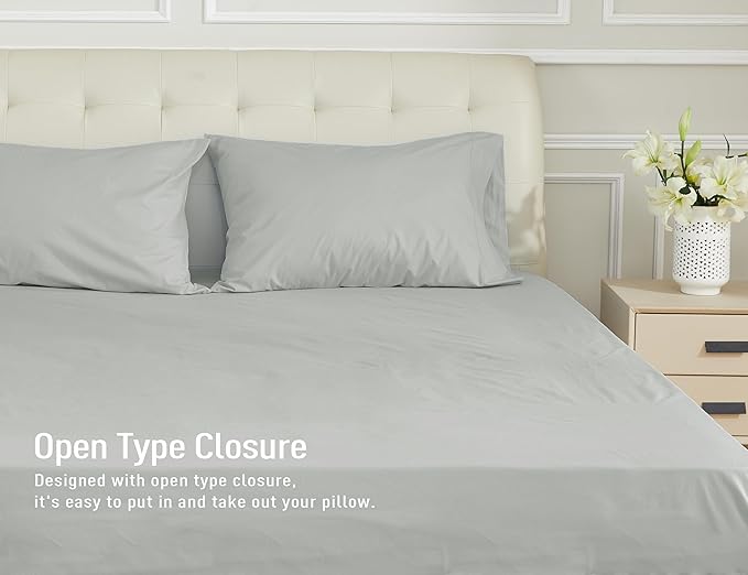 100% Cotton Pillowcase Set - Queen - 20 x 30 in - 2 Piece