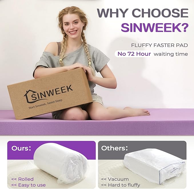 Memory Foam Mattress Topper - Full