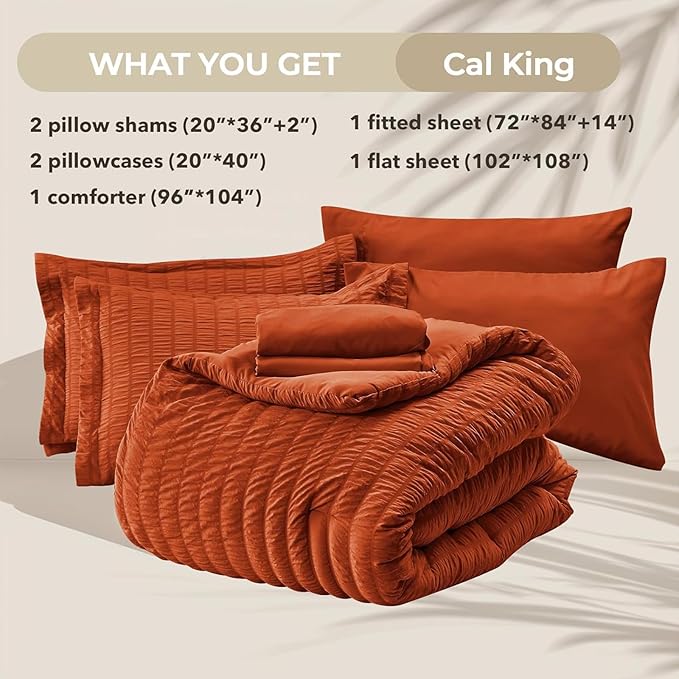 Comforter Set - California King - 7 Piece