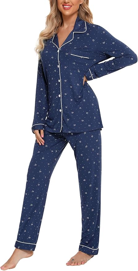 Women's Pants Pajama Set - Long Sleeve - 2 Piece