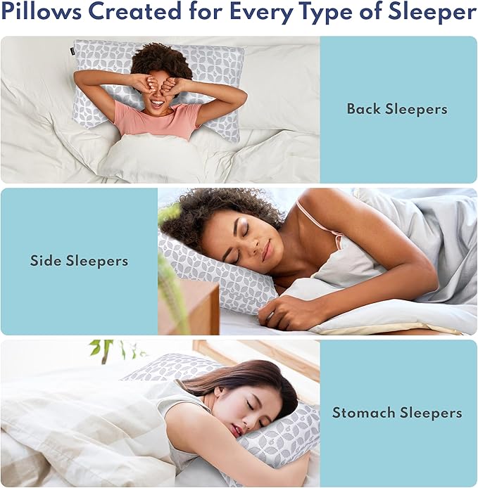 Memory Foam Cooling Bed Pillow - King