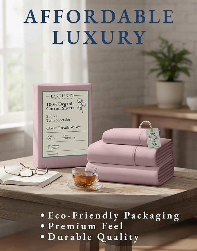 Linen Bed Sheet Set - Twin - 3 Piece