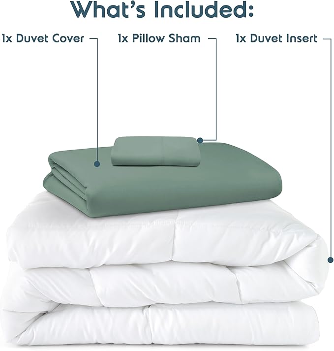 Down Alternative Duvet Cover Set - Twin - 3 Piece