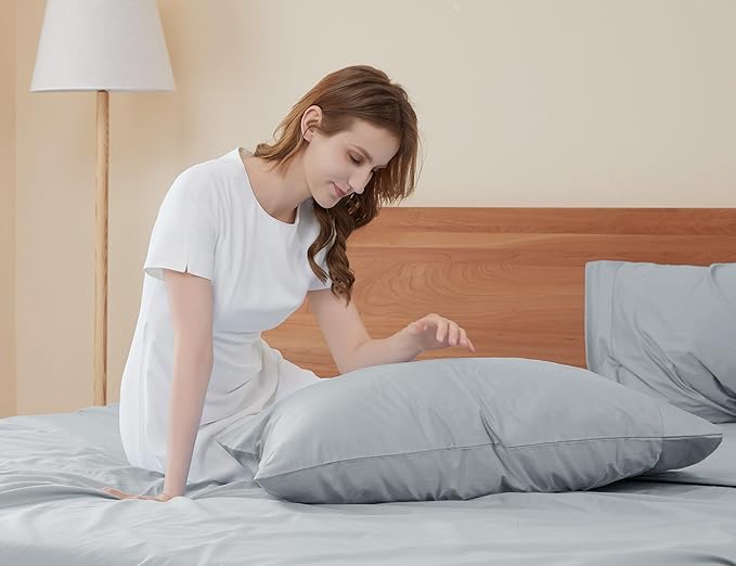 100% Cotton Pillowcase Set - King - 20 x 40 in - 2 Piece