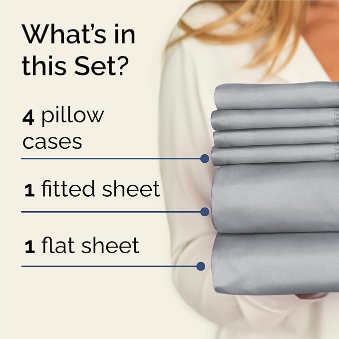 Cooling Bed Sheet Set - King - 6 Piece