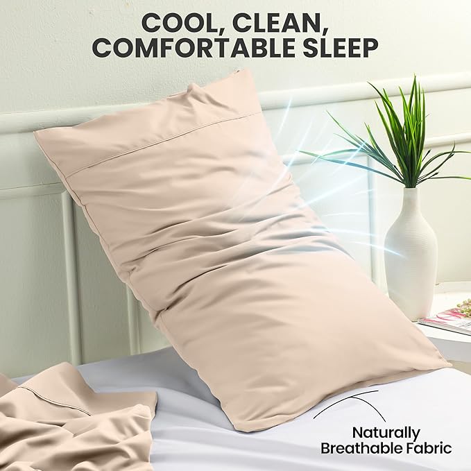Microfiber Pillowcase Set - Queen - 20 x 30 in - 2 Pack