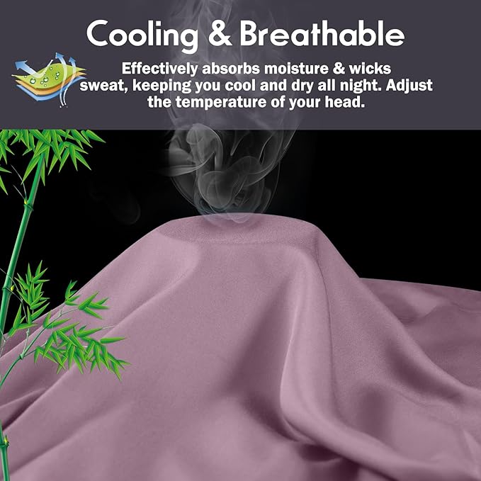 Bamboo Cooling Pillowcase Set - Queen - 2 Pack