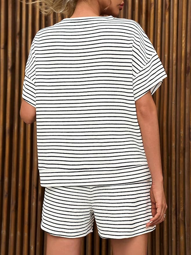Shorts Pajama Set - Short Sleeve - 2 Piece