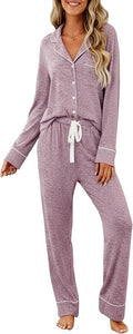 Women's Pajama Set - Long Sleeve - 2 Piece