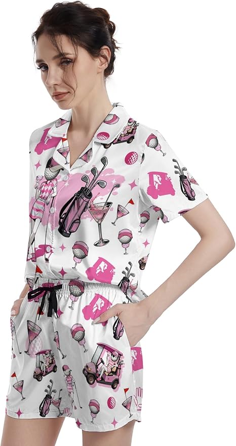 Women's Pajama Set - Short Sleeve - 2 Piece