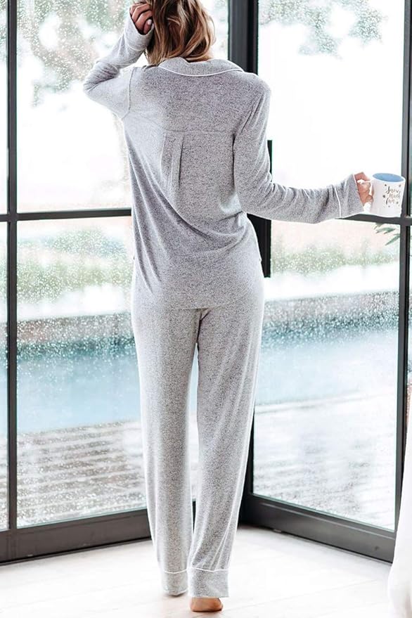 Women's Pajama Set - Long Sleeve - 2 Piece