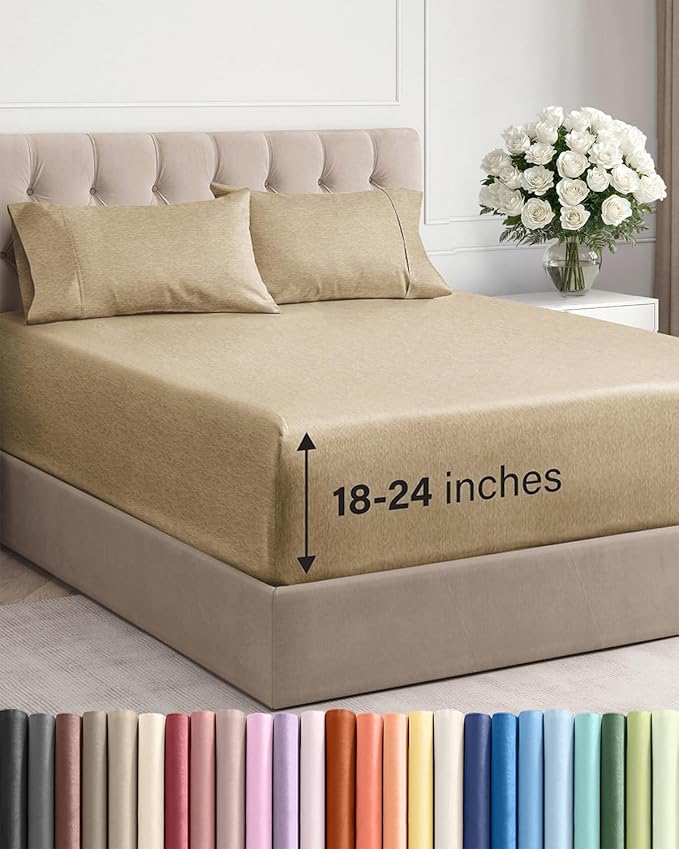 Cooling Bed Sheet Set - Twin XL - 4 Piece