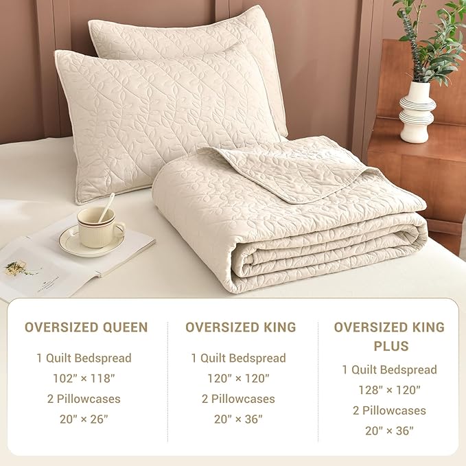 100% Cotton Bedding Set - Queen - 3 Piece