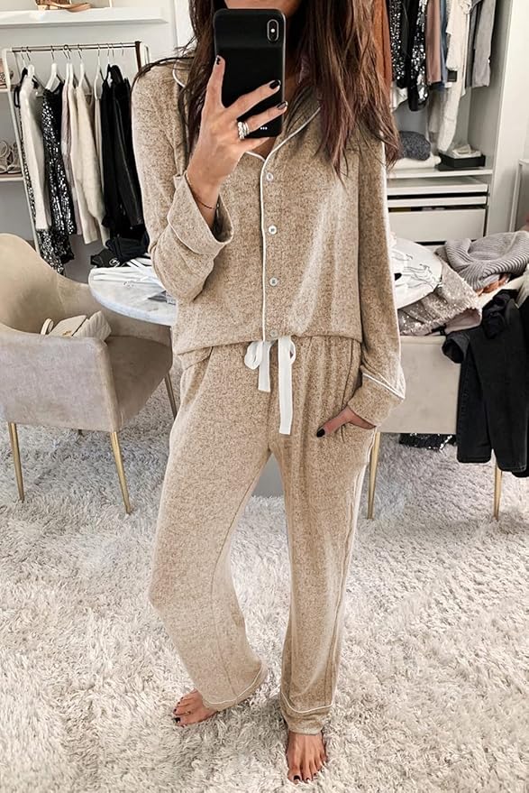 Women's Pajama Set - Long Sleeve - 2 Piece
