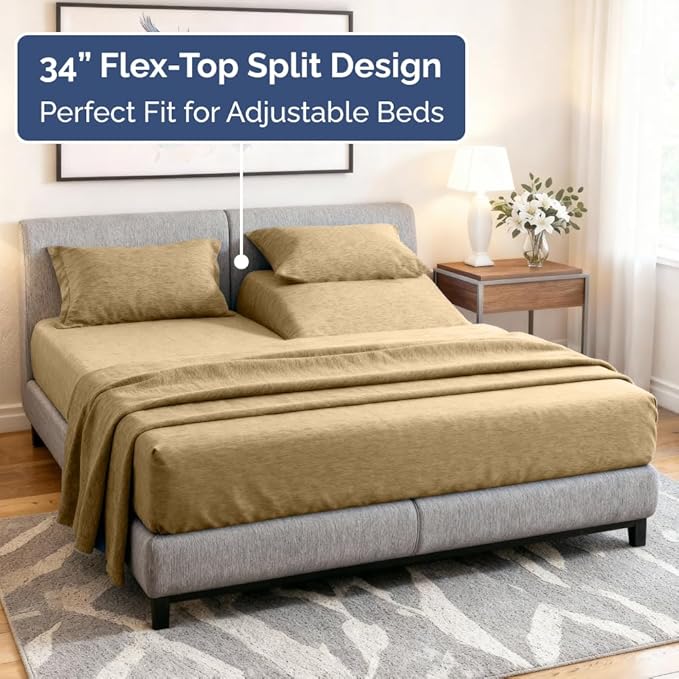 Cooling Bed Sheet Set - King - 4 Piece