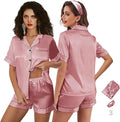 Satin Shorts Pajama Set - 3 Piece