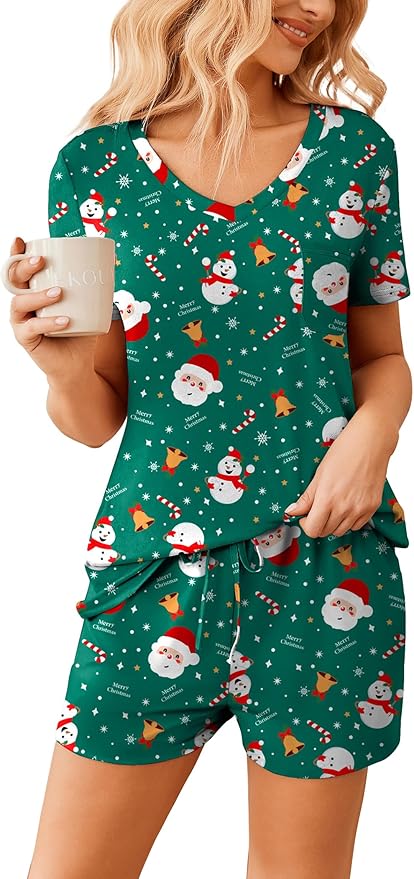 Women's Pajama Set - Short Sleeve - 2 Piece