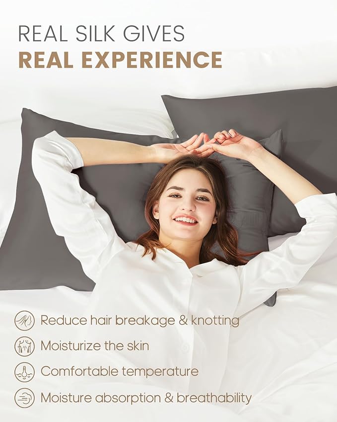 Mulberry Silk Pillowcase Set - King - 2 Piece