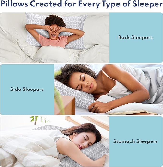 Memory Foam Cooling Bed Pillow - King