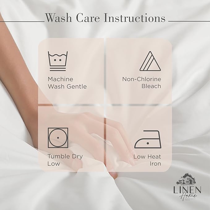 100% Cotton Bed Sheet Set - Queen - 4 Piece