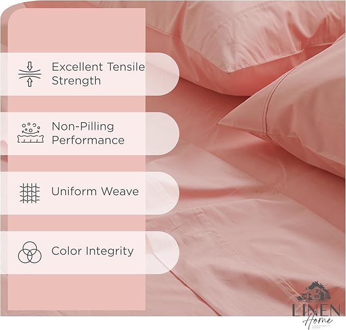 100% Cotton Bed Sheet Set - Twin - 3 Piece