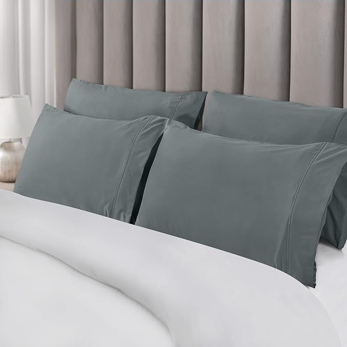 Microfiber Pillowcase Set - Queen - 20 x 30 in - 6 Pack