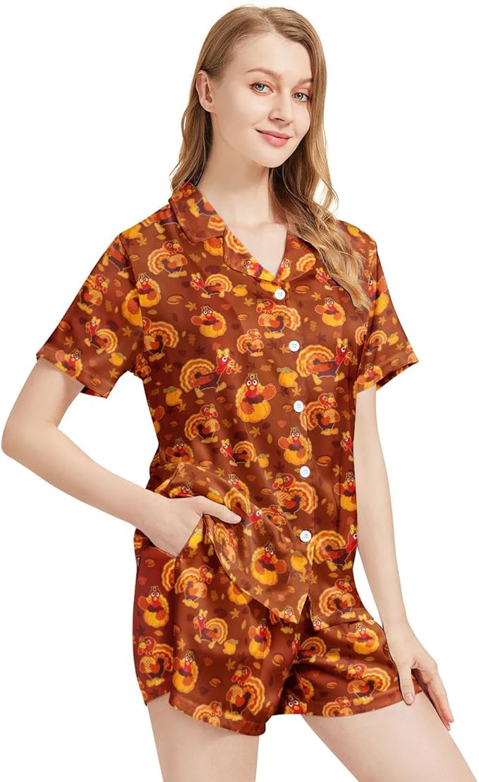 Women's Pajama Set - Short Sleeve - 2 Piece