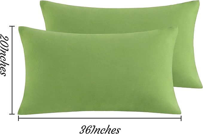 Microfiber Pillowcase Set - King - 20 x 36 in - 2 Pack - 2 Piece