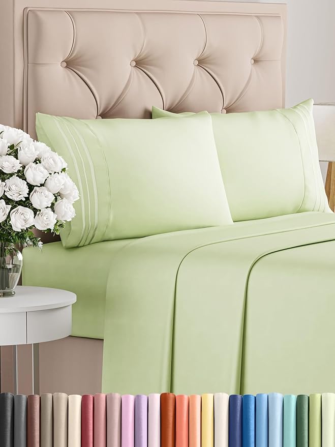 Cooling Bed Sheet Set - Queen - 4 Piece