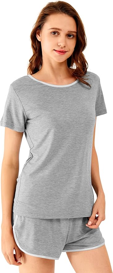 Women's Bamboo Cooling Pajama Set - Short Sleeve - 2 Piece