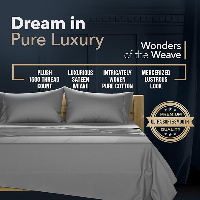 Linen Pillowcase Set - King - 4 Piece