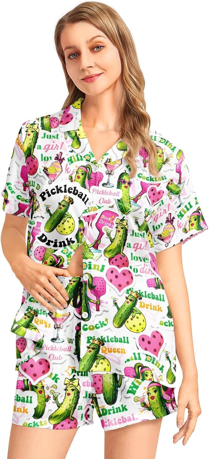 Women's Pajama Set - Short Sleeve - 2 Piece