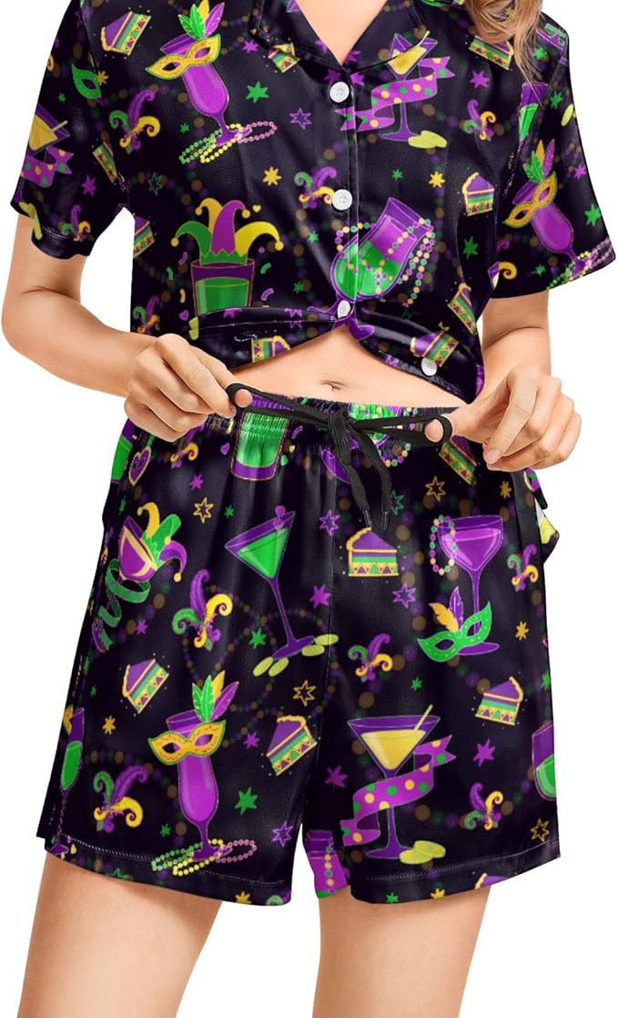 Women's Pajama Set - Short Sleeve - 2 Piece