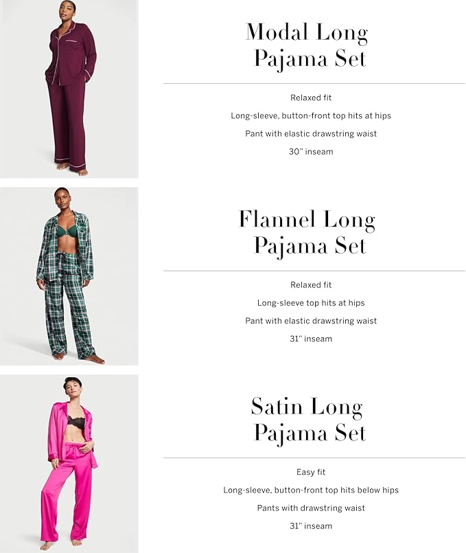 Women's Pants Pajama Set - Long Sleeve - 2 Piece