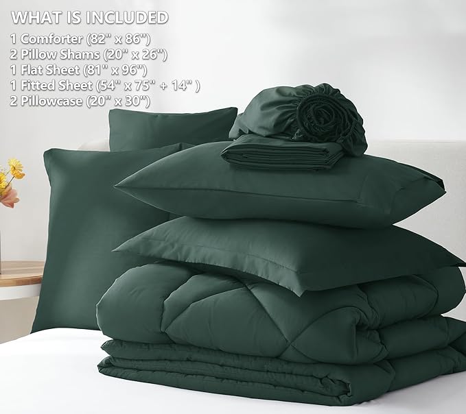 Down Alternative Comforter Set - Full - 7 Piece