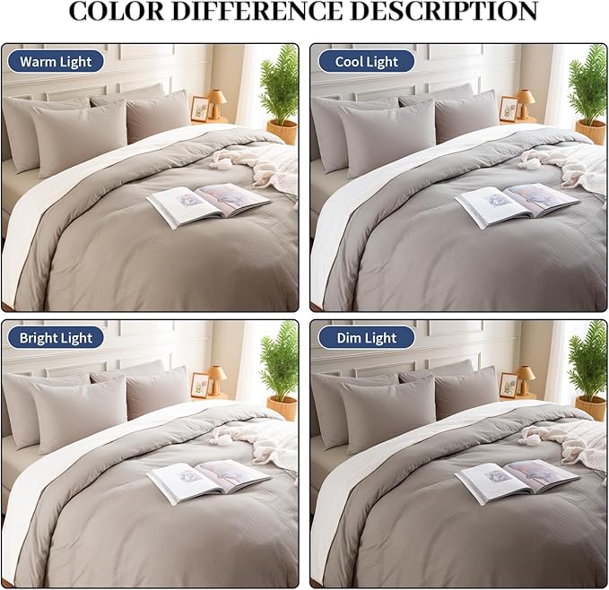 Linen Duvet Cover Set - Queen - 3 Piece