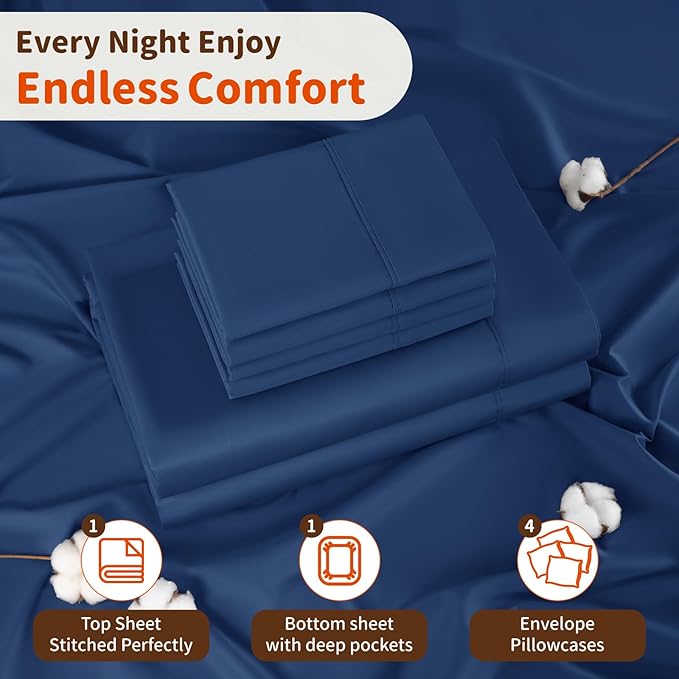 Bed Sheet Set - Full - 6 Piece