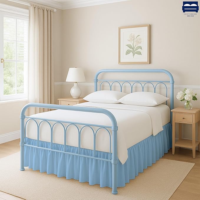Microfiber Bed Skirt - Twin - 16 in Drop