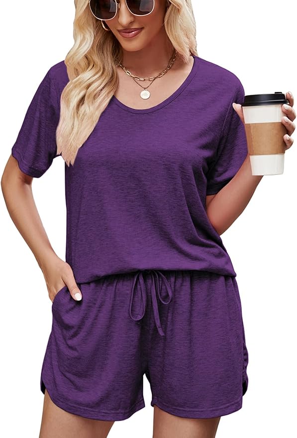 Shorts Pajama Set - Short Sleeve - 2 Piece