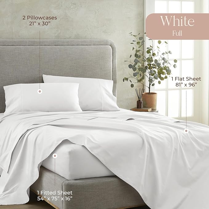 Bed Sheet Set - Full - 4 Piece