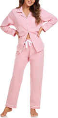 Women's 100% Cotton Pajama Set - Long Sleeve - 2 Piece