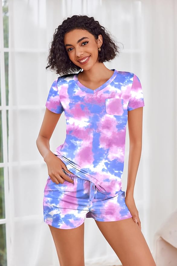 Women's Pajama Set - Short Sleeve - 2 Piece