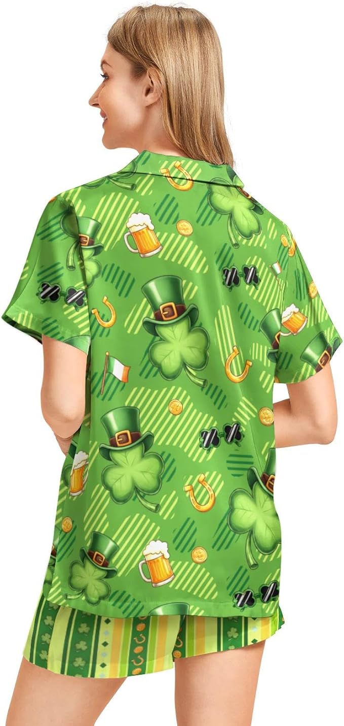 Women's Pajama Set - Short Sleeve - 2 Piece